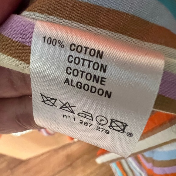 MAX D&G ORANGE COTTON TRENCH COAT SIZE MEDIUM WITH DETACHABLE BIB - Picture 13 of 14